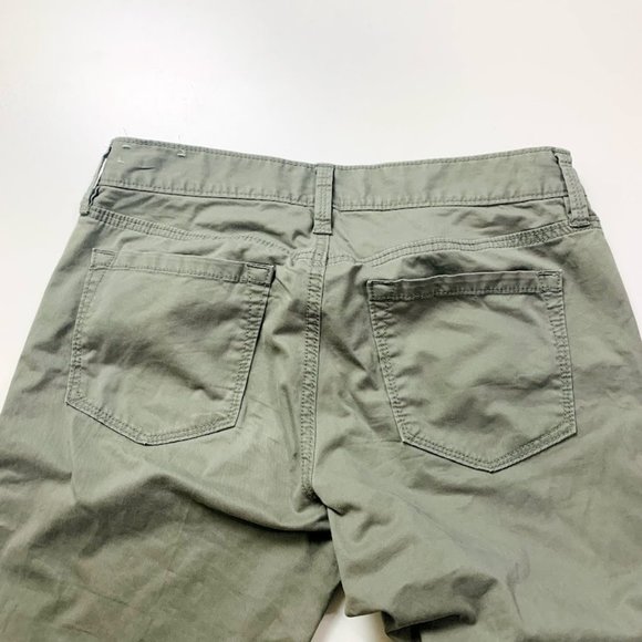 Ann Taylor LOFT Pant Trouser Olive Dusty Green Boot Cut Flare Classic Twill 6 - Picture 5 of 9